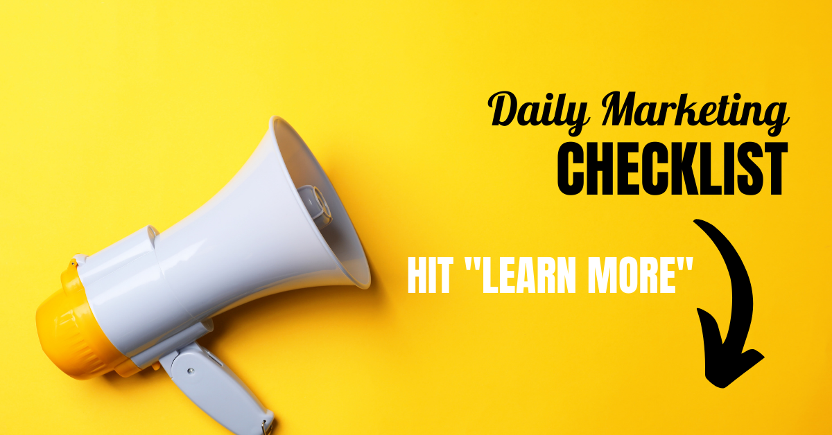 The Daily Marketing Checklist